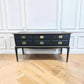 Stag minstrel black gold console table/ mid century modern vintage sideboard