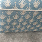 Footstool Pouffe Ottoman square on 4 feet Reupholstered in a High End Belgium Linen