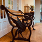 Liverpool Liverbird Heavy Cast Iron Garden Bench Seat Chair Patio