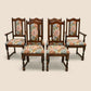 6 Old Charm Dining Chairs Upholstered Tudor Brown Frames FREE UK Delivery*. SBR10636/2606E