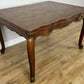 Dining Table Vintage French Louis XVI Carved Oak Extendable Table LOT 6354