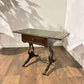 Vintage Mahogany Drop-Leaf Coffee Table with Tooled Leather Top