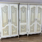 Wardrobe Vintage French Shabby Chic Five Door Carved Armoire Cabinet LOT 6121