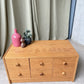 Vintage Late Mid Century East German Low Chest Drawers Scandi Danish Sideboard R1190
