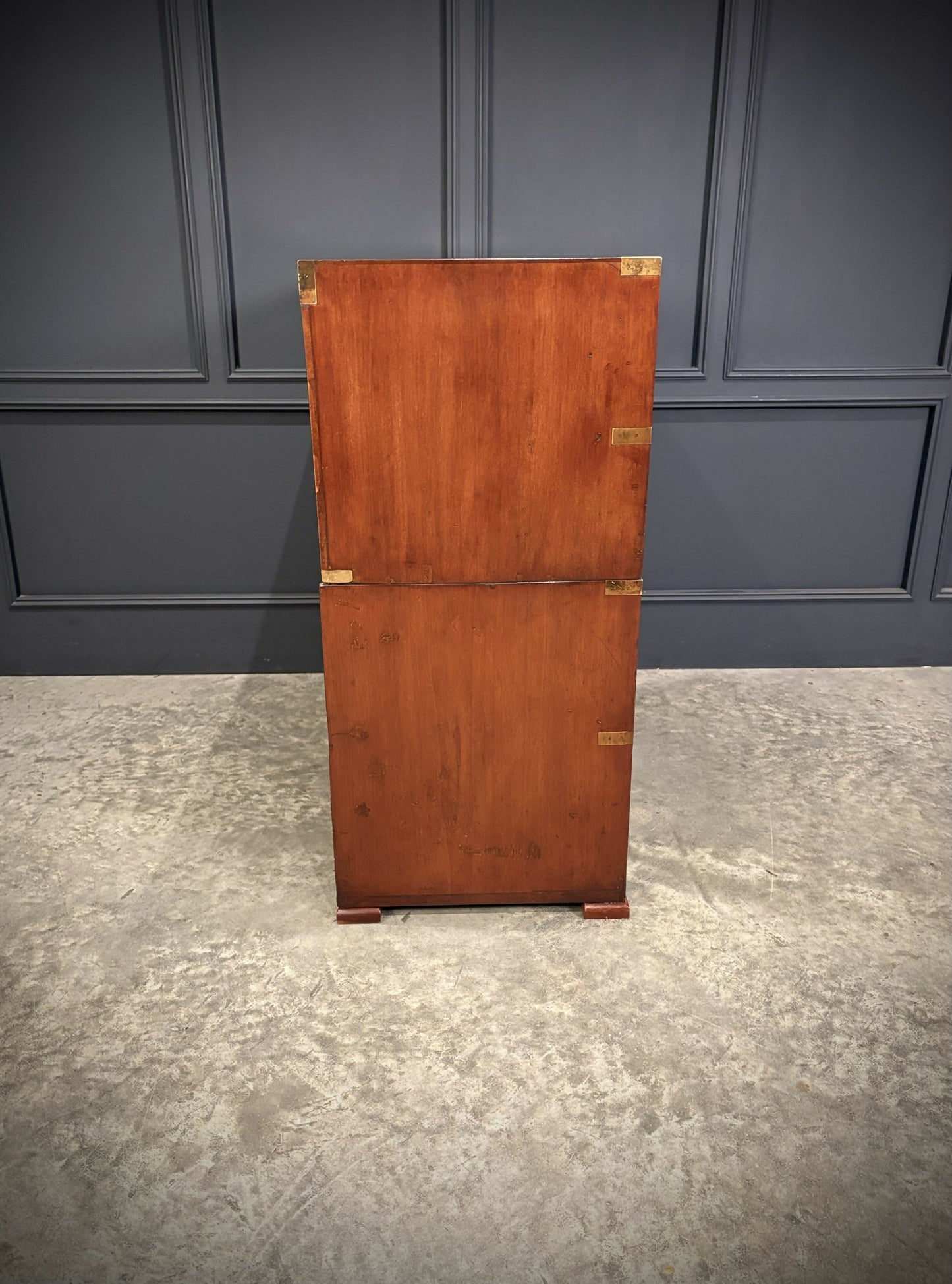 Mahogany Military Vintage Campaign Chest By Ross & Co.