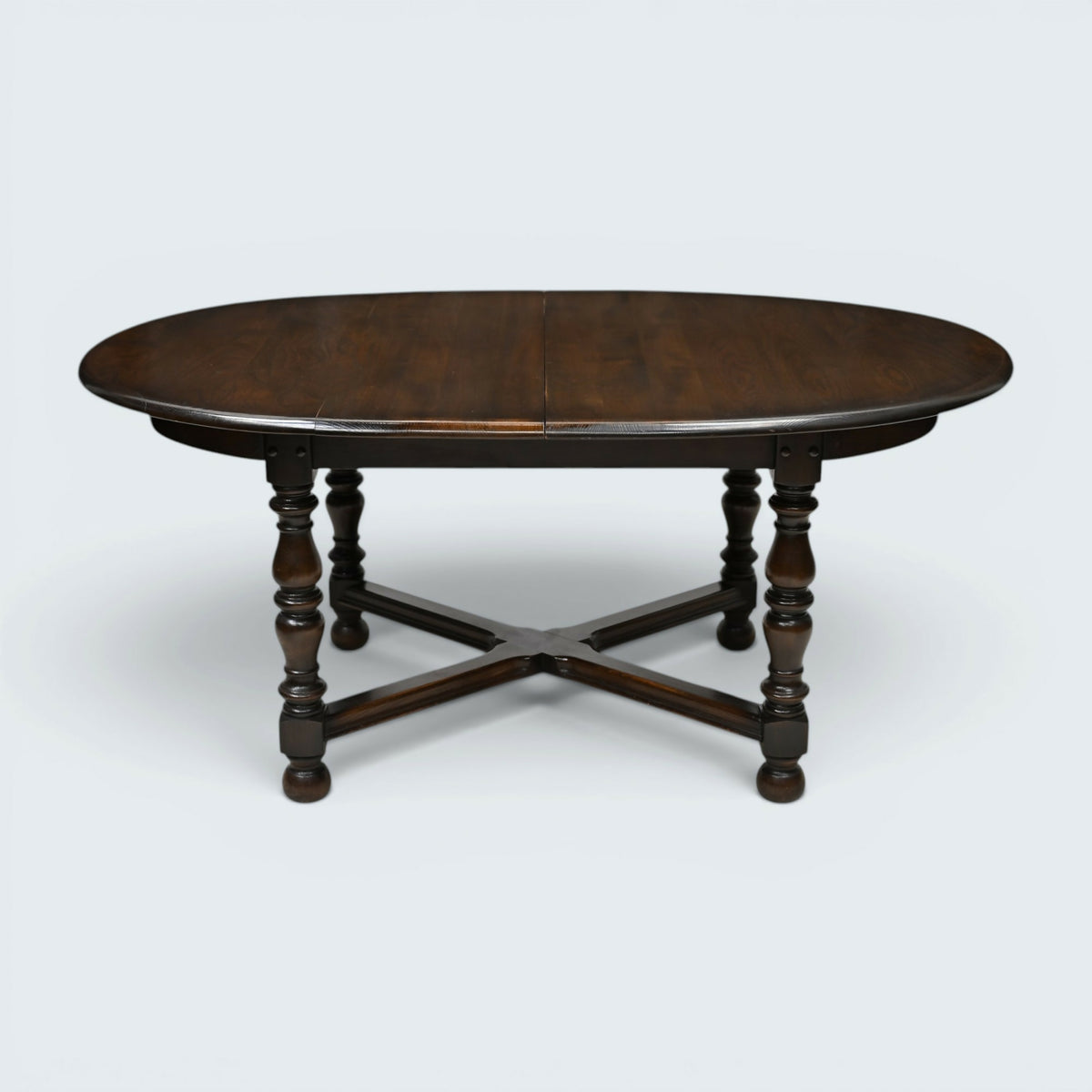 Ercol Woburn Extending Dining Table D End Seats 10 Model 705 Dark FREE Delivery