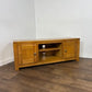 Contemporary Light Oak Flat TV Cabinet / Media Unit