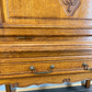 Cabinet Vintage French Style Oak Carved Sideboard with Drawer LOT 3757