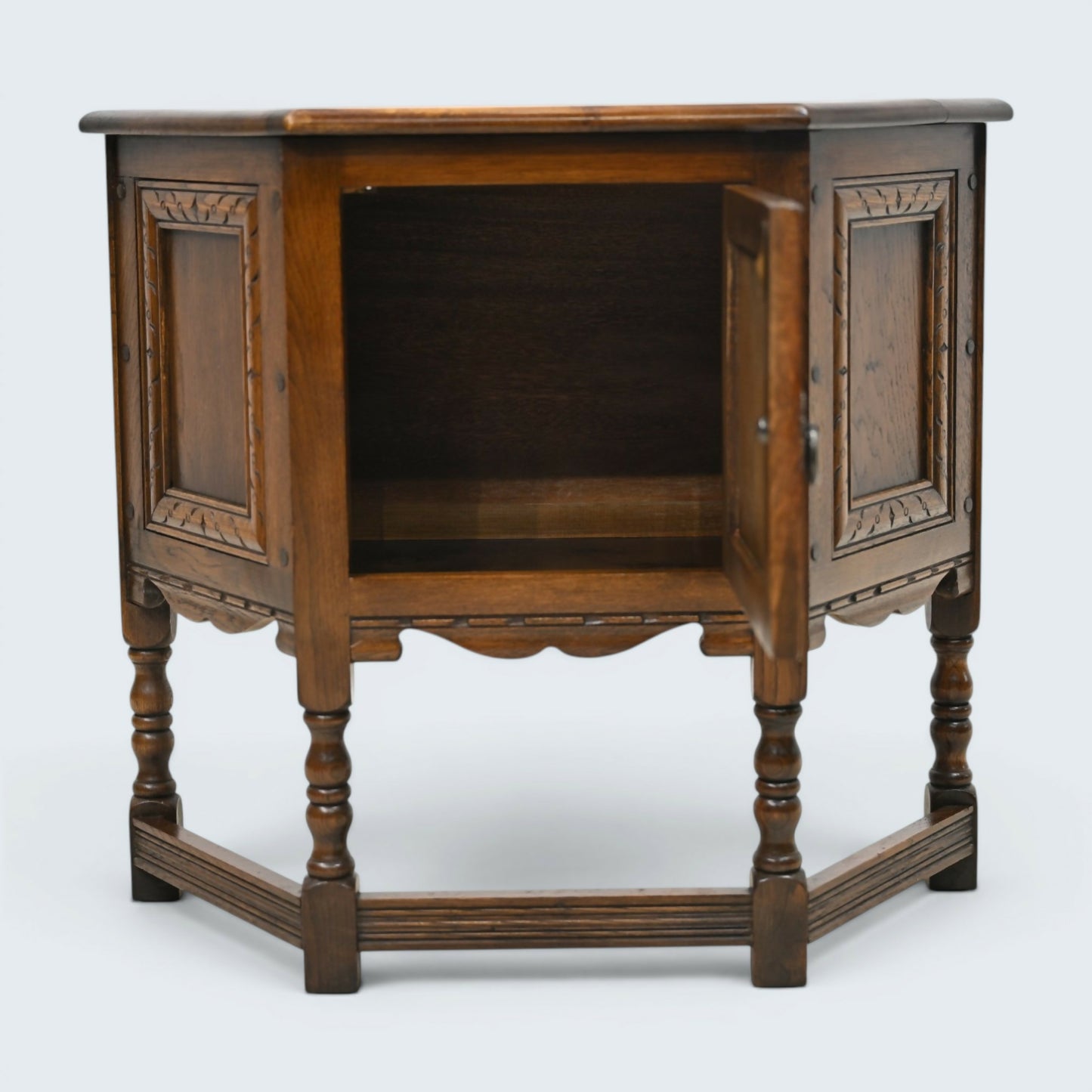 Old Charm Oak Hall Table With Cupboard Light Oak vintage Sideboard FREE Delivery