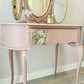 Dusky Pink vintage Dressing table with mirror