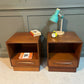 Pair G Plan Teak Bedside Chests Fresco Range 1970’s. Delivery Available.