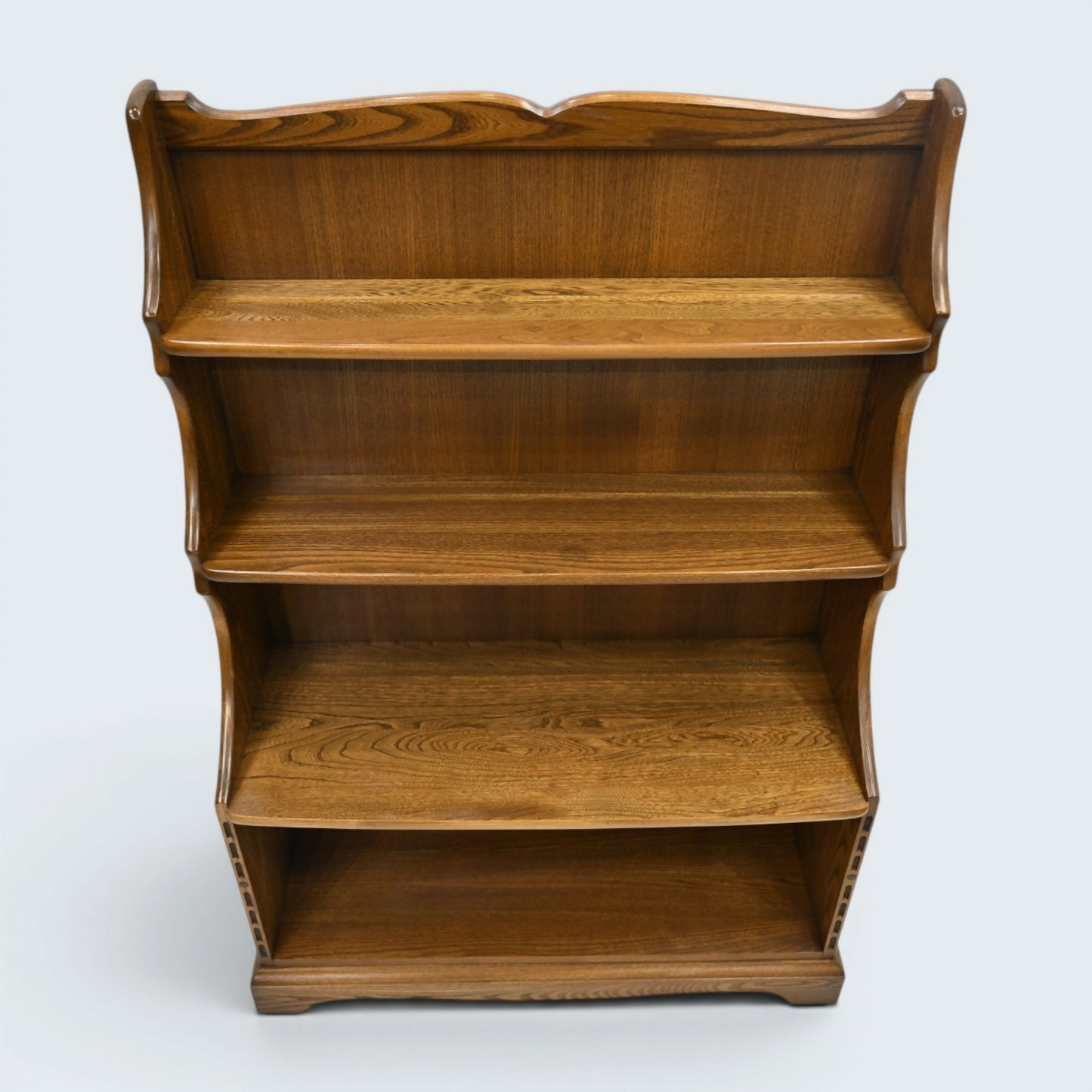 Ercol Waterfall Bookcase 3 Shelves Golden Dawn Solid Elm Shelf FREE UK Delivery