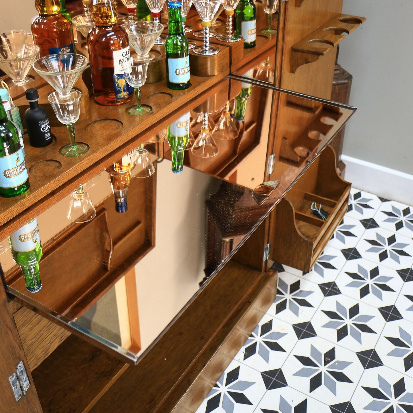 Oak Cocktail Cabinet Drinks Cabinet 1930s