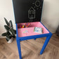 Upcycled Vintage School Desk | Chalkboard Lid & Storage Compartment | Kids Desk