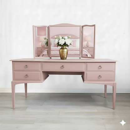 Stag minstrel dusky pink dressing table