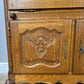 Cabinet Vintage French Louis XIV Style Oak Sideboard Carved Cupboard LOT 6249