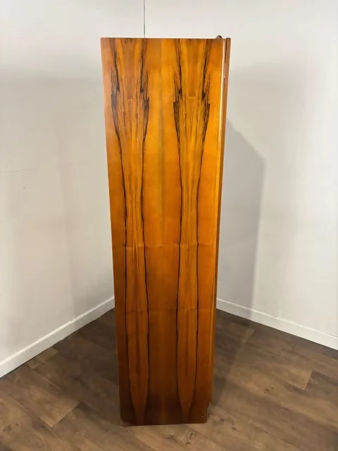 1950's Vintage Walnut Gents Wardrobe