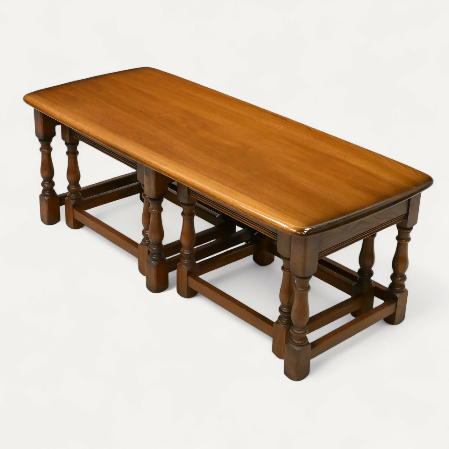 Ercol Nest Of Tables Long Coffee Table And 2 Side Tables GD FREE UK Delivery*. SBR10879/0109E