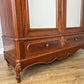 Wardrobe Antique French Two Door Mahogany Mirrored Carved Armoire LOT 6152