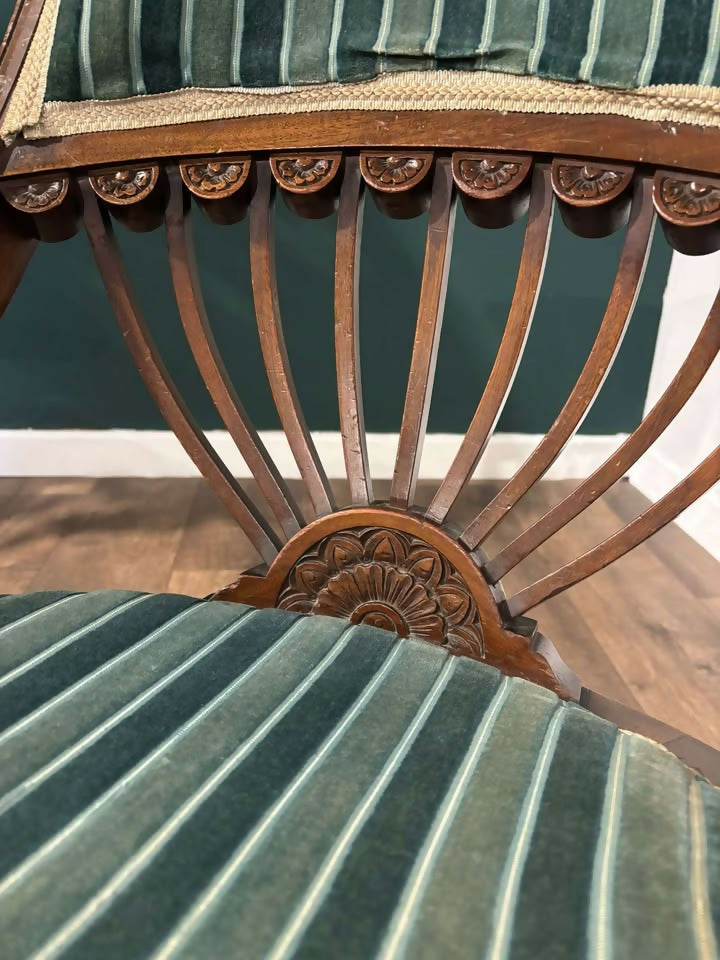 19th Century Beech Framed Rocking Chair6