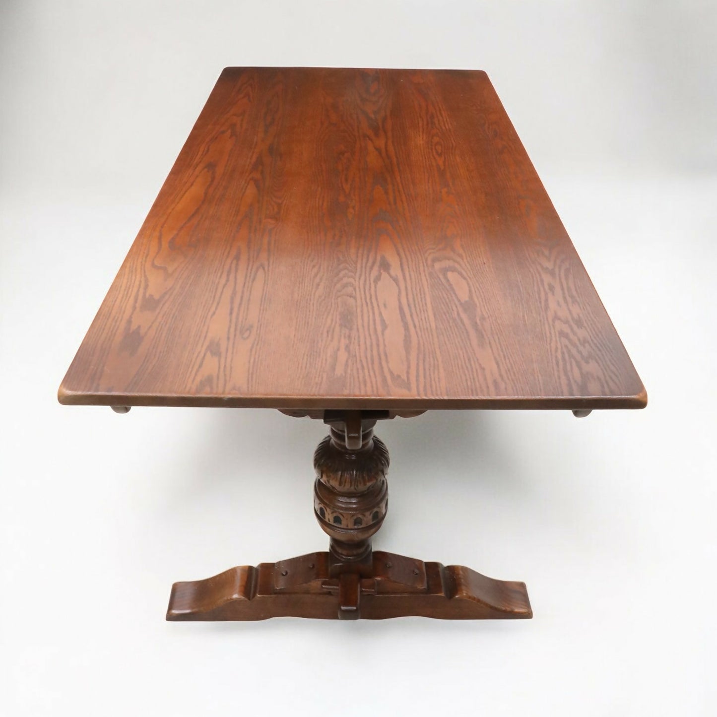 Old Charm Solid Oak Dining Table Seats 8 Places Tudor Brown FREE UK Delivery. SBR9170/3005D