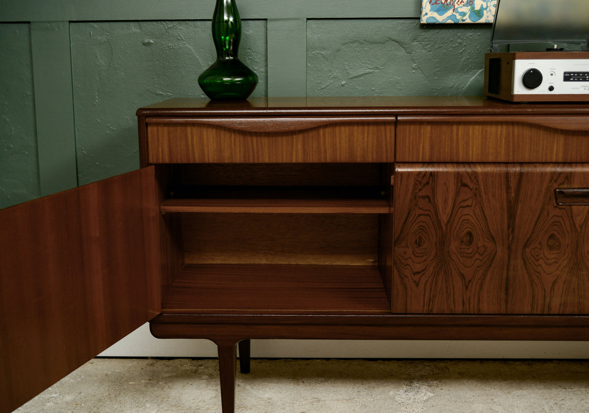 Mid Century Long John Sideboard with Drinks Cupboard