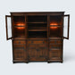 Old Charm Exeter Buffet Sideboard Model #2328 Tudor Brown FREE UK Delivery*