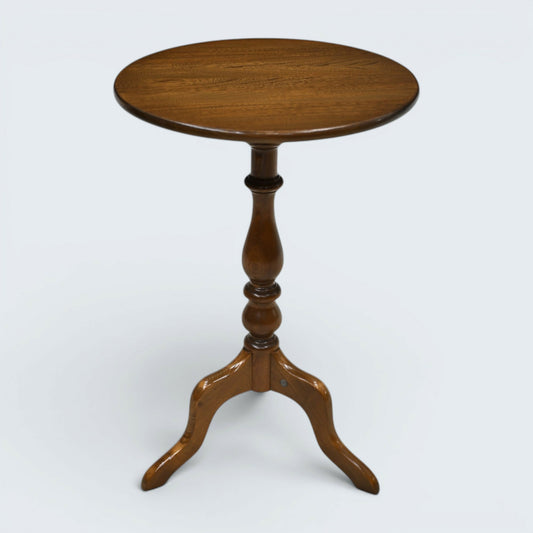 Ercol Pedestal Wine Table/Plant Stand Model 1106 Golden Dawn Round FREE Delivery