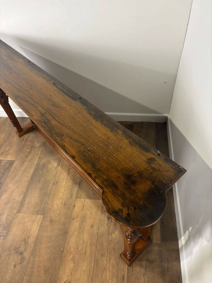 Victorian Mahogany Carved Mirror