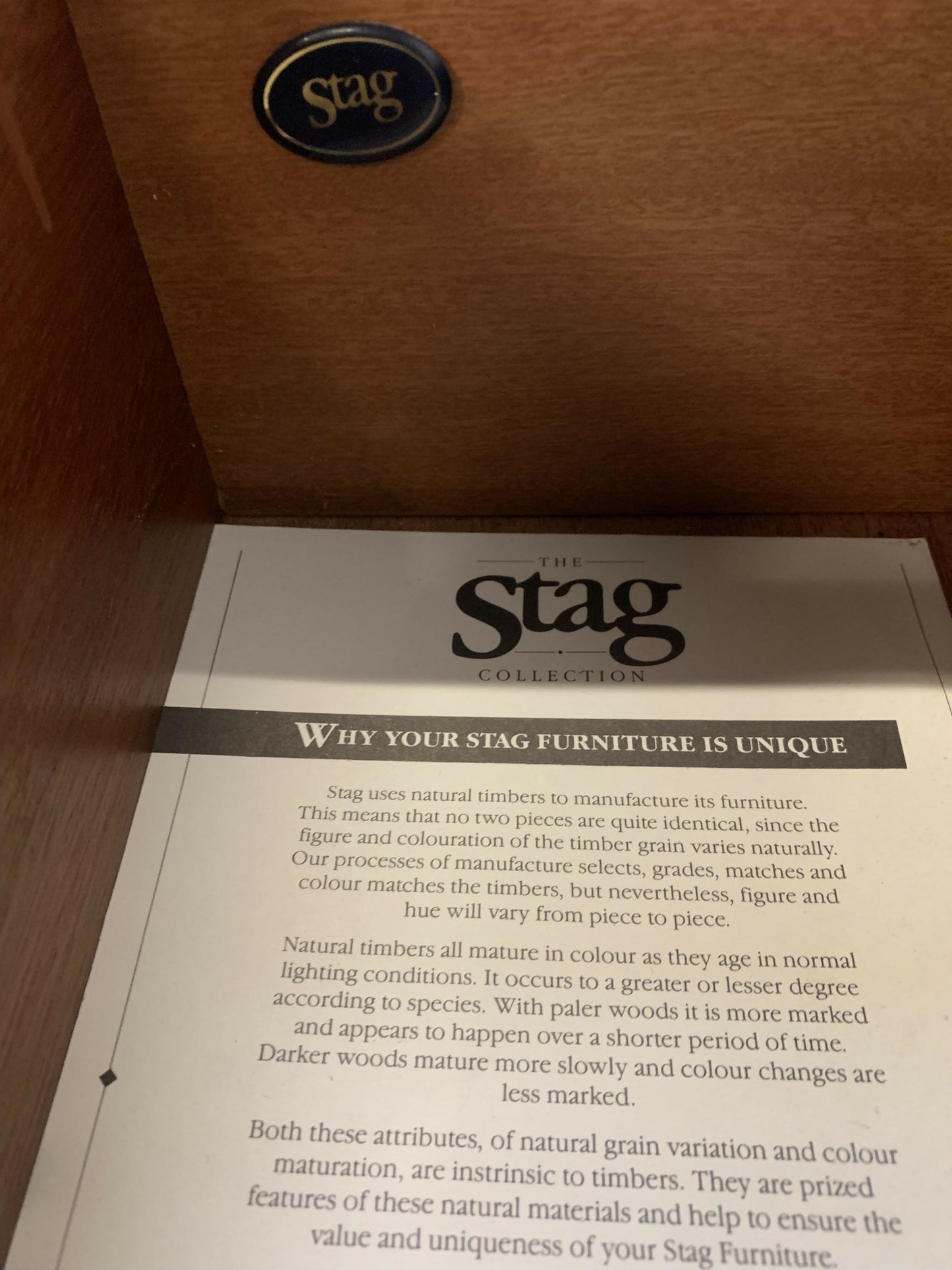 Vintage Stag Tallboy Chest – 5 Drawer Solid Wood Bedroom Storage, Retro Mid-Century Style