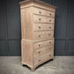 18th Century Bleached Oak Tallboy Chest On Chest