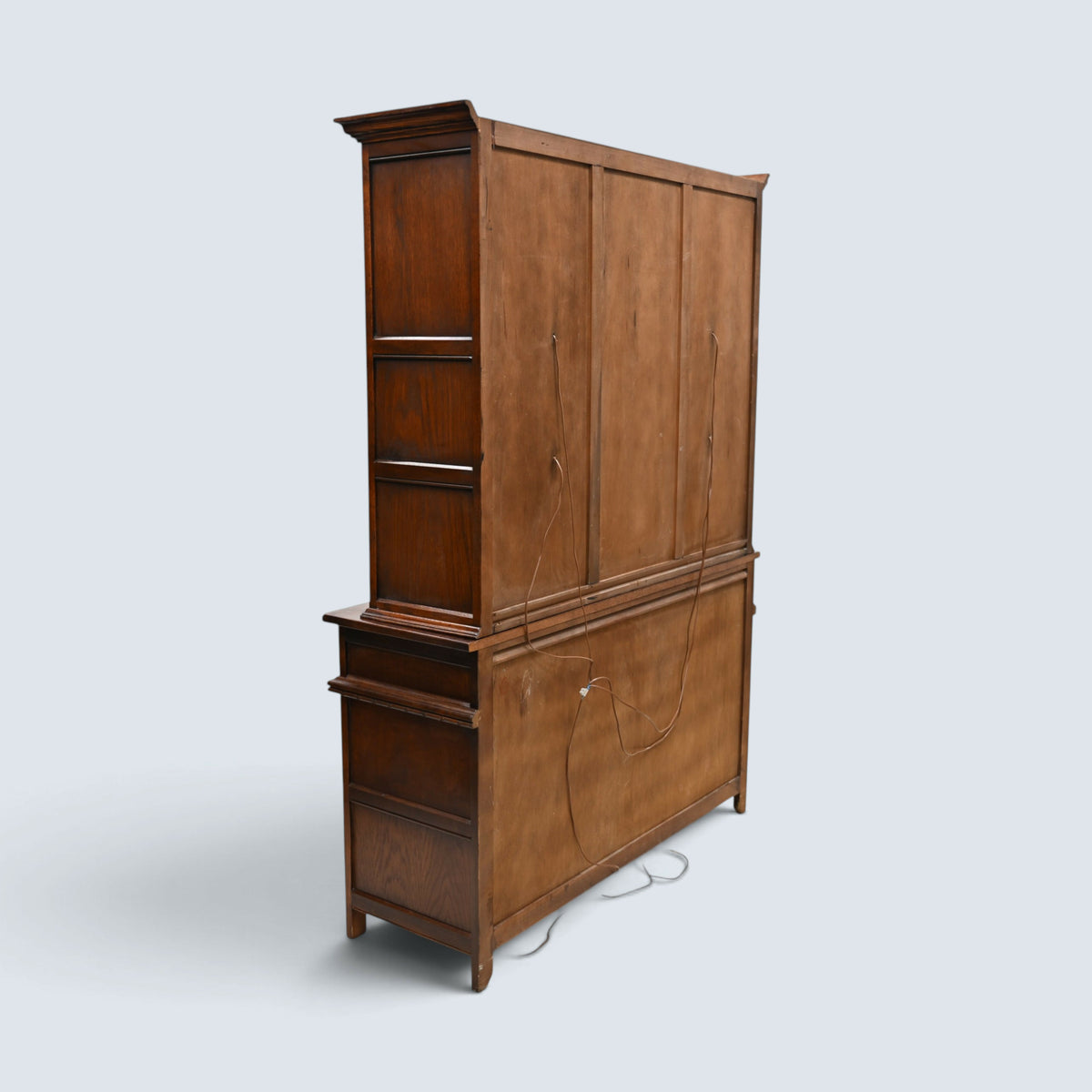 Old Charm Sideboard Display Leadlight Doors Cupboards Tudor Brown FREE Delivery*