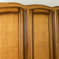 Wardrobe Vintage French Louis Oak Triple Door Carved Armoire Cabinet LOT 6534