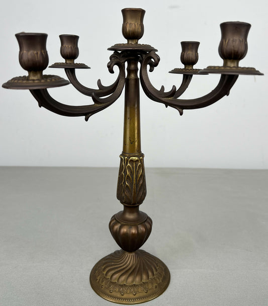 Candelabra Vintage Italian Style 5 Arm Ornate Decorative Candle Holder LOT 6446