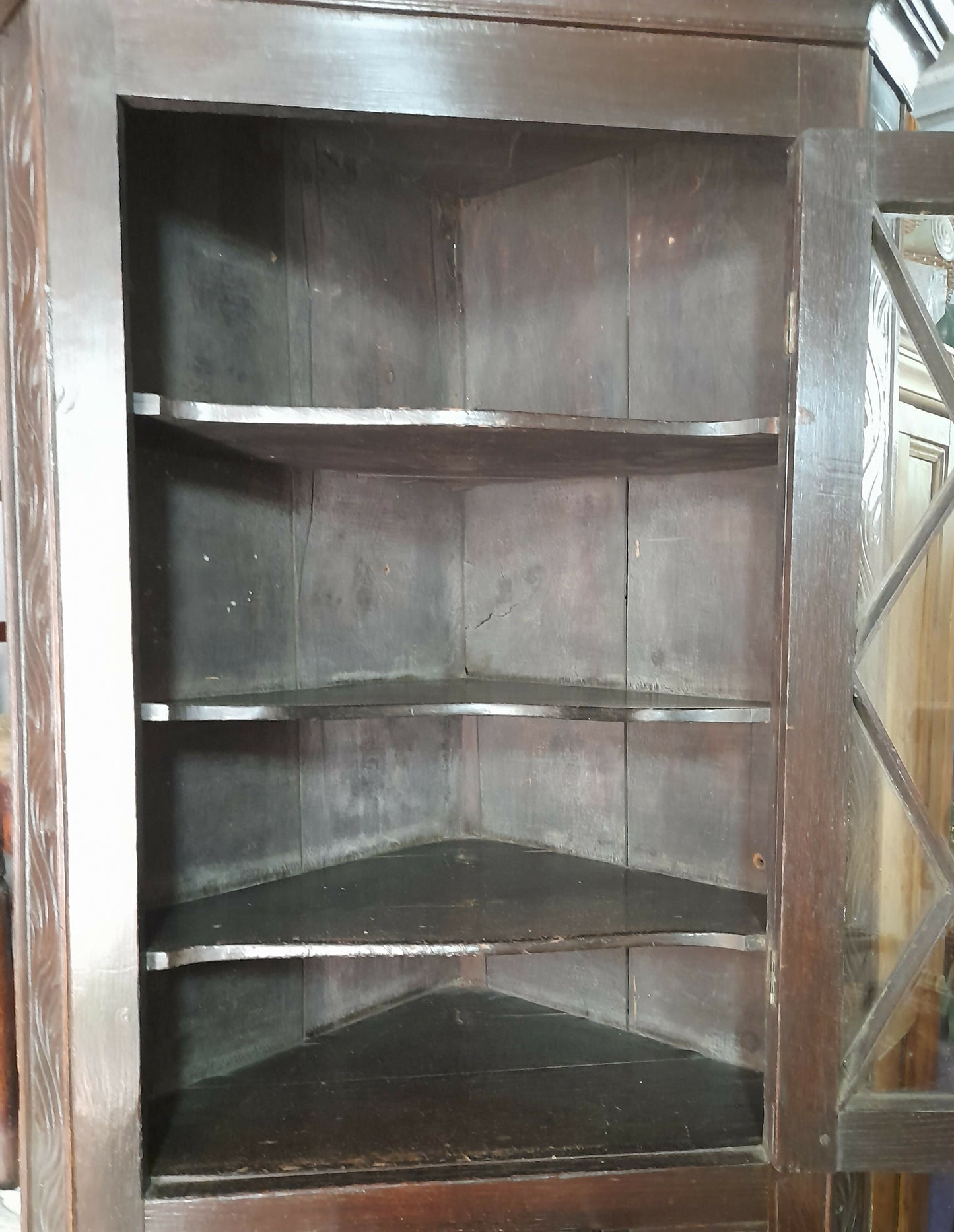 Georgian Oak Corner Cupboard