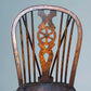 Set of Four Elm Wheel Back Windsor Chairs