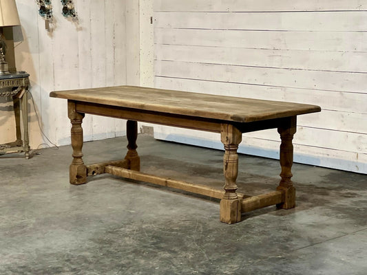 Quality Bleached Oak Farmhouse Dining Table