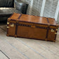 London Tan Handcrafted Leather Livingroom Trunk
