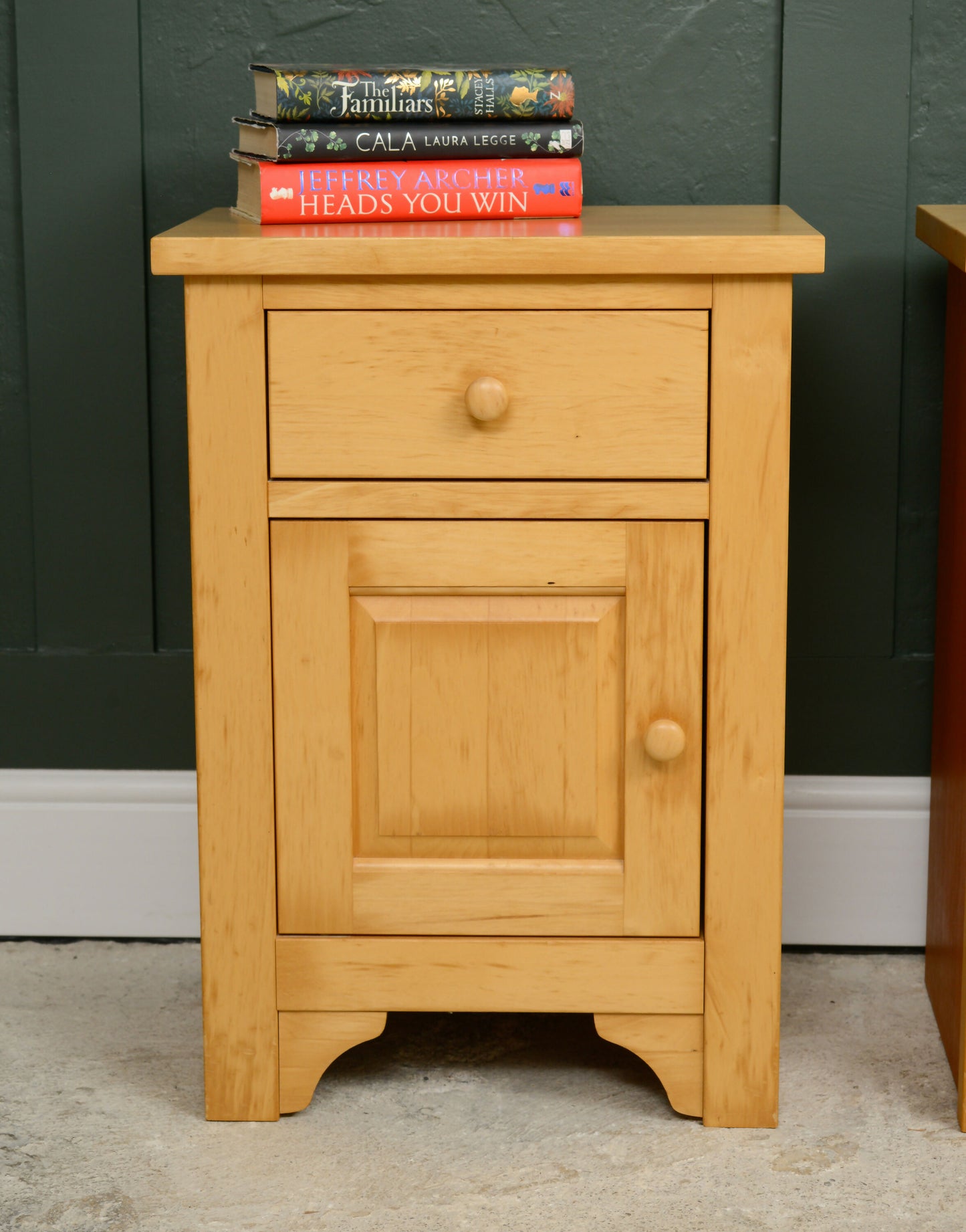 Pair Pine Bedside Tables - Modern