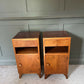 Vintage Bedside Cabinets Pair Circa 1950’s Wood, Beautiful Condition