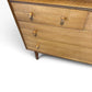 Mid-Century Quartersawn Sycamore Chest of Drawers by Maple & Co