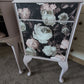 1940s Wrighton Dressing Table & Matching Bedside Cabinets | Vintage Painted Bedroom Set with Triple Mirrors and Glass Top