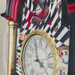 Wonderland Inspired Grandfather Clock | Whimsical Harlequin Floor | Maximalist Home Accent