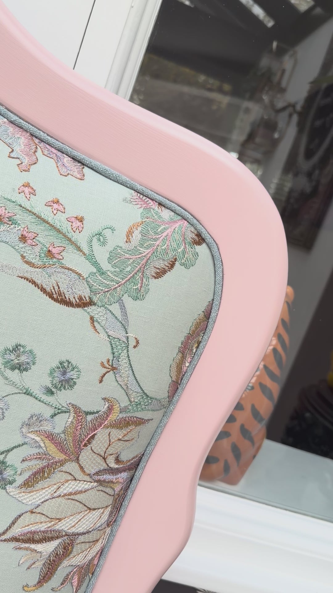 Kingsize painted Headboard French bedroom