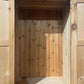 Waxed Solid Pine Two Door Wardrobe / Hall Cupboard