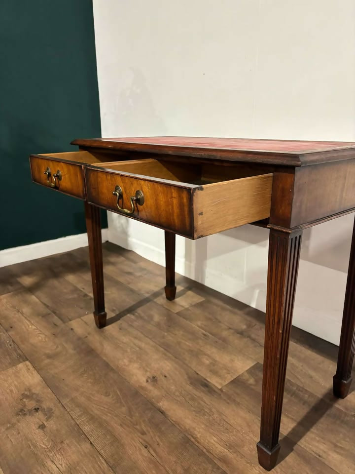 Reprodction Desk With Inset Leather Top99