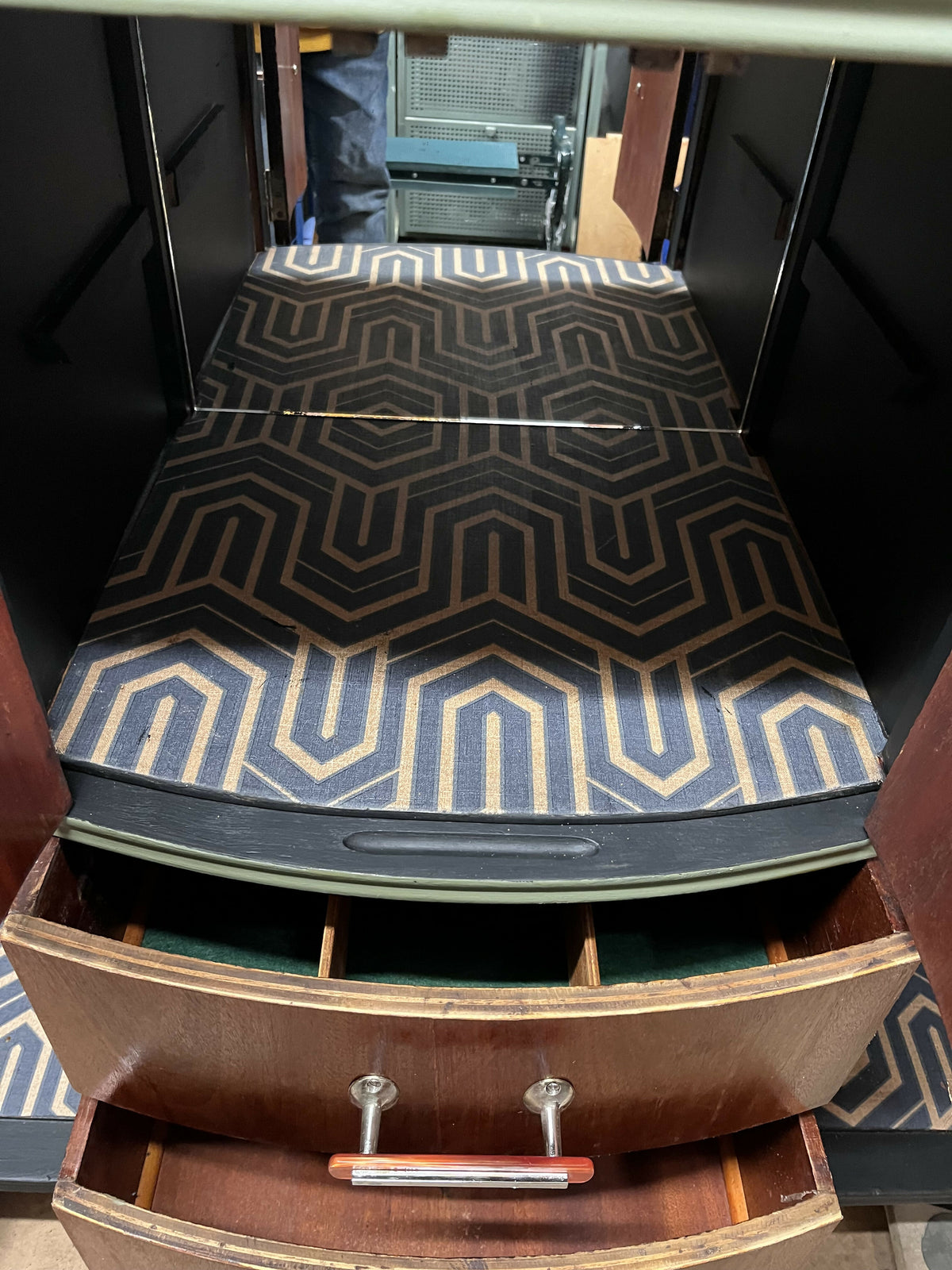 Art deco cocktail cabinet