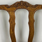 Dining Chairs Vintage French Louis Style Oak Set of 4 Upholstered Seats LOT 6347