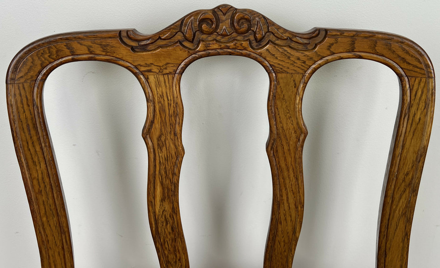 Dining Chairs Vintage French Louis Style Oak Set of 4 Upholstered Seats LOT 6347