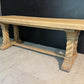 French Bleached Oak Farmhouse Dining Table